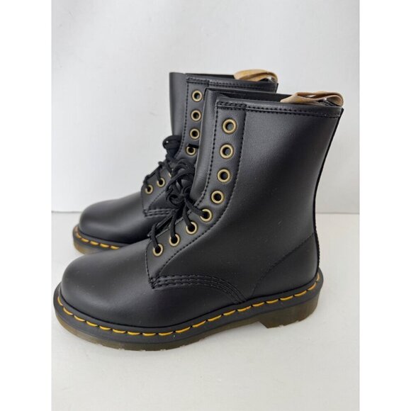 NEW Doc Dr. Martens Vegan 1460 Felix Lace Up Boots Black EU 36 US W 5 M 4 - Picture 5 of 7